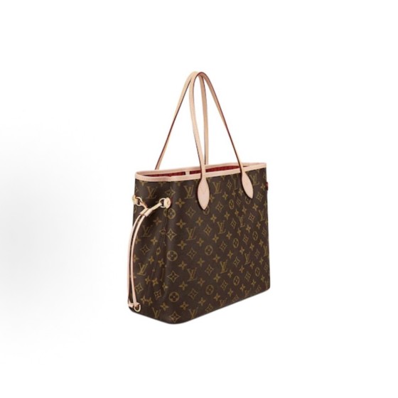 LOUIS VUITTON NEVERFULL MM  托特包  棕⾊